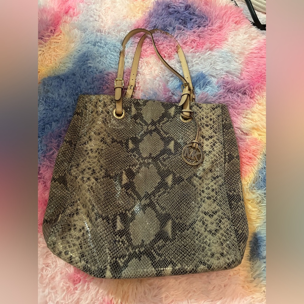 MICHAEL Michael Kors Snakeskin Tote
